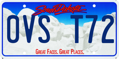 SD license plate 0VST72