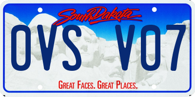 SD license plate 0VSV07