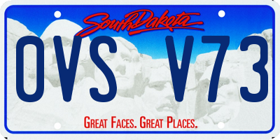 SD license plate 0VSV73