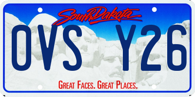 SD license plate 0VSY26