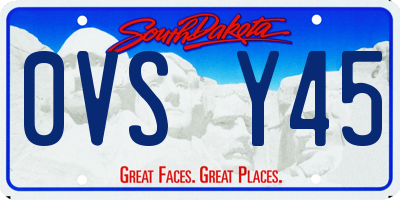 SD license plate 0VSY45