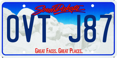 SD license plate 0VTJ87