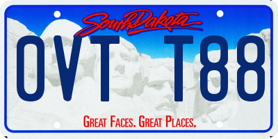 SD license plate 0VTT88
