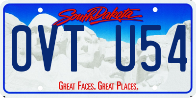 SD license plate 0VTU54