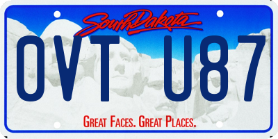 SD license plate 0VTU87