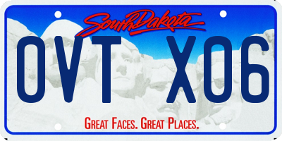 SD license plate 0VTX06
