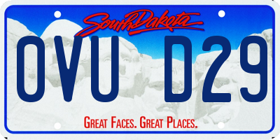 SD license plate 0VUD29