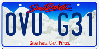 SD license plate 0VUG31