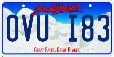 SD license plate 0VUI83