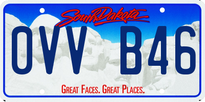 SD license plate 0VVB46