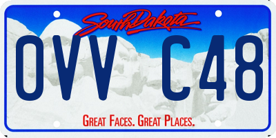 SD license plate 0VVC48