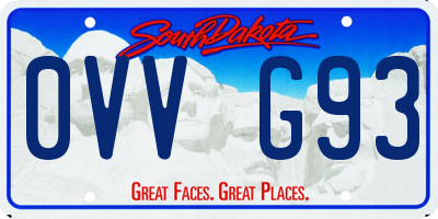 SD license plate 0VVG93