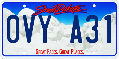 SD license plate 0VYA31
