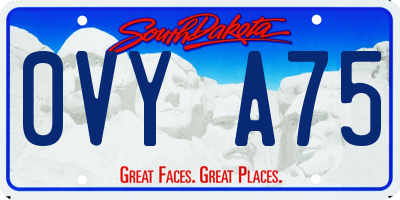 SD license plate 0VYA75