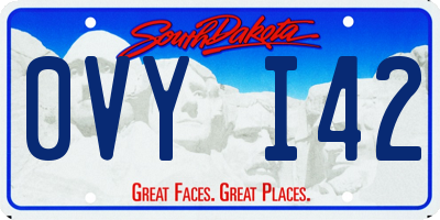 SD license plate 0VYI42