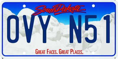 SD license plate 0VYN51