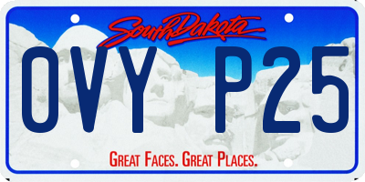 SD license plate 0VYP25