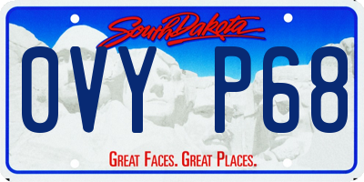 SD license plate 0VYP68