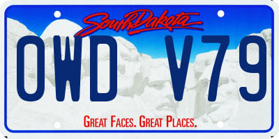 SD license plate 0WDV79