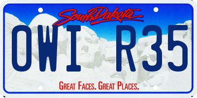 SD license plate 0WIR35