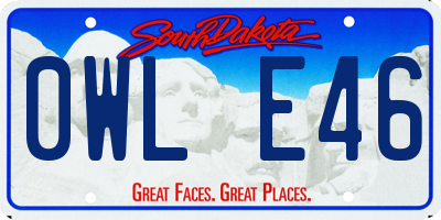 SD license plate 0WLE46