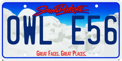 SD license plate 0WLE56