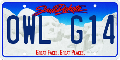SD license plate 0WLG14