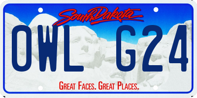 SD license plate 0WLG24
