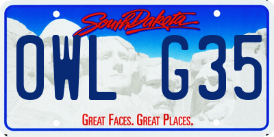 SD license plate 0WLG35