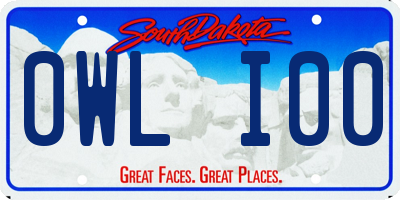 SD license plate 0WLI00