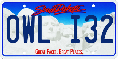SD license plate 0WLI32