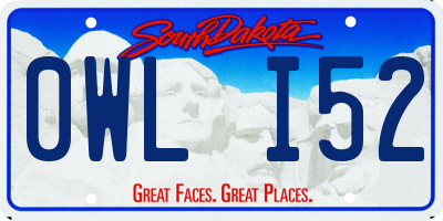 SD license plate 0WLI52