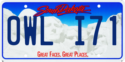 SD license plate 0WLI71