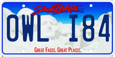 SD license plate 0WLI84