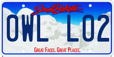 SD license plate 0WLL02