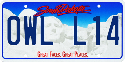 SD license plate 0WLL14
