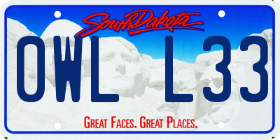 SD license plate 0WLL33