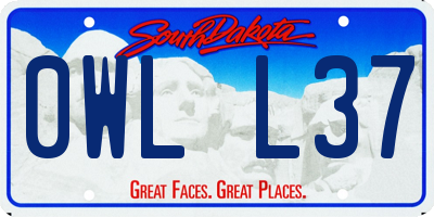 SD license plate 0WLL37