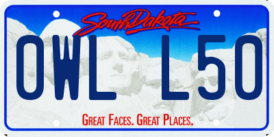 SD license plate 0WLL50