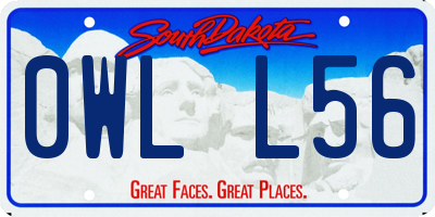 SD license plate 0WLL56