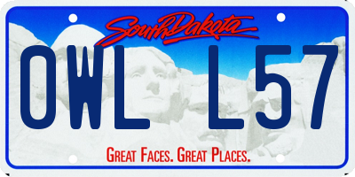 SD license plate 0WLL57