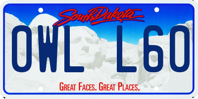 SD license plate 0WLL60