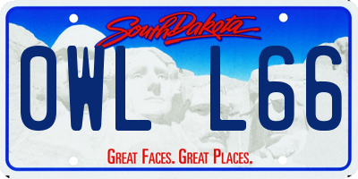 SD license plate 0WLL66