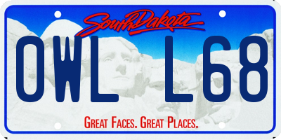 SD license plate 0WLL68