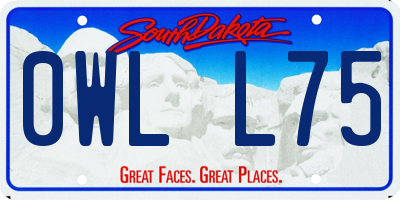 SD license plate 0WLL75