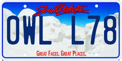 SD license plate 0WLL78