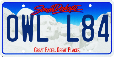 SD license plate 0WLL84