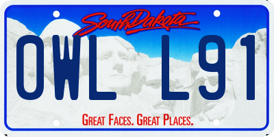 SD license plate 0WLL91