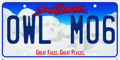 SD license plate 0WLM06