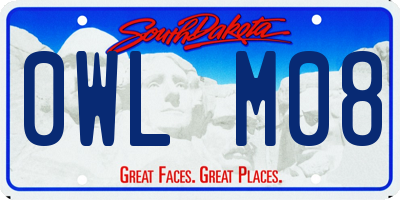 SD license plate 0WLM08